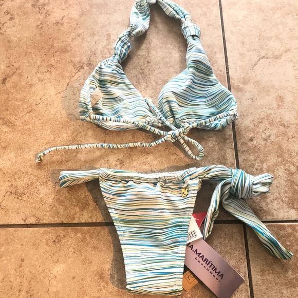 💯 CIA Maritima bikini S NWT stripes - Picture 2 of 15